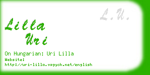 lilla uri business card